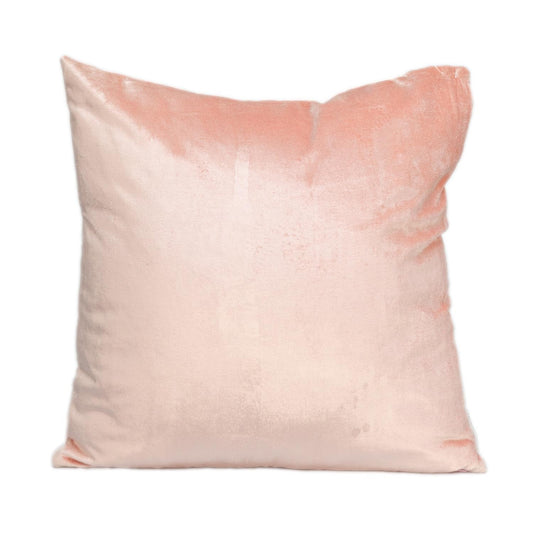 22" Pink Cotton Blend Throw Pillow