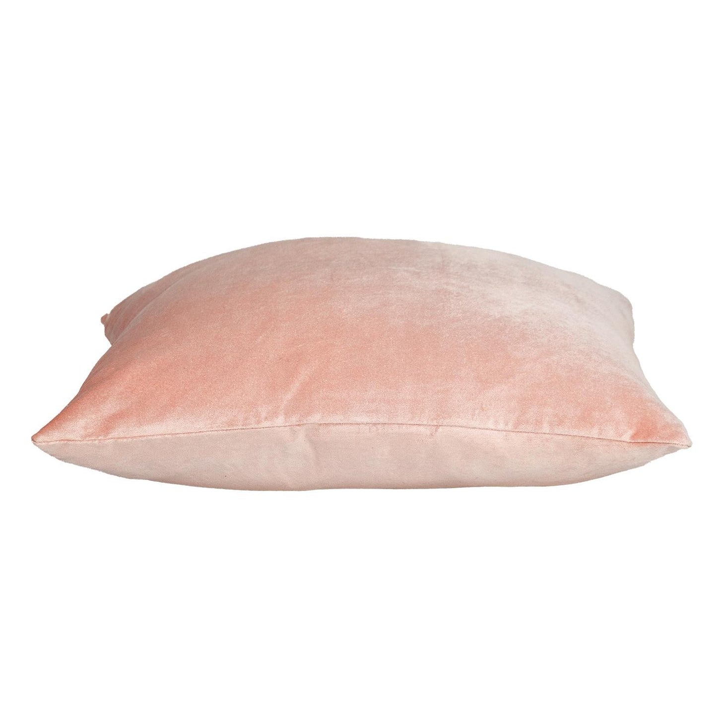 22" Pink Cotton Blend Throw Pillow