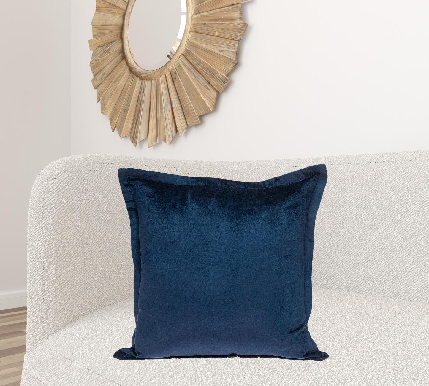 Premier 24" Soft Touch Navy Blue Solid Color Accent Pillow