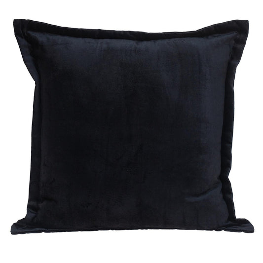 Premier 24" Soft Touch Jet Black Solid Color Accent Pillow