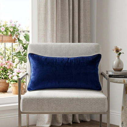 12" X 24" Blue Throw Pillow
