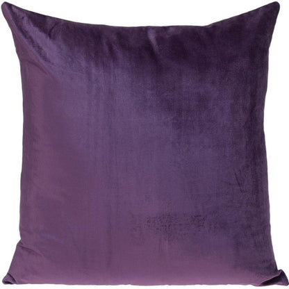 20" Purple And Dark Gray Cotton Blend Throw Pillow