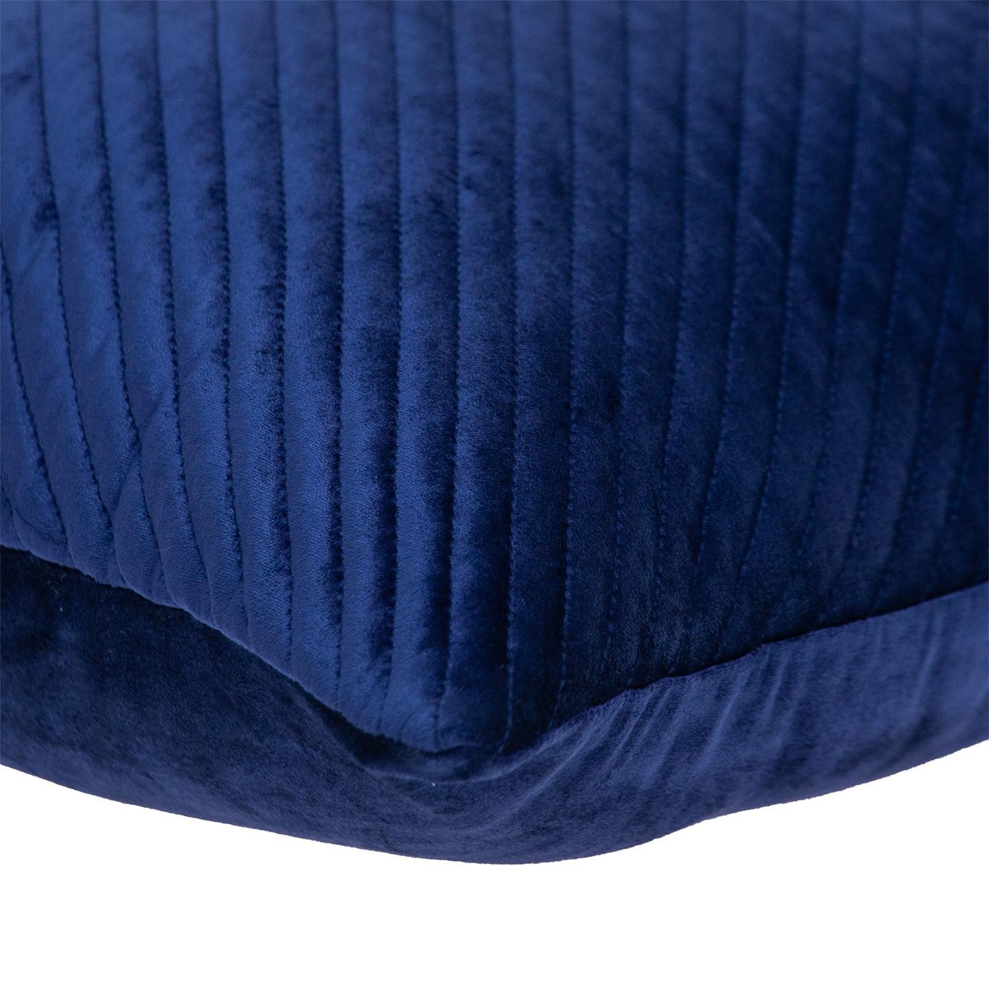 18" X 24" Navy Blue Cotton Blend Throw Pillow