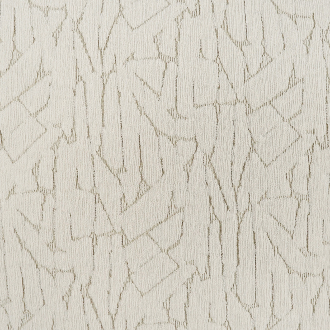 Beige textured pillow with a crackle pattern and raised lines; 24" x 24" square.