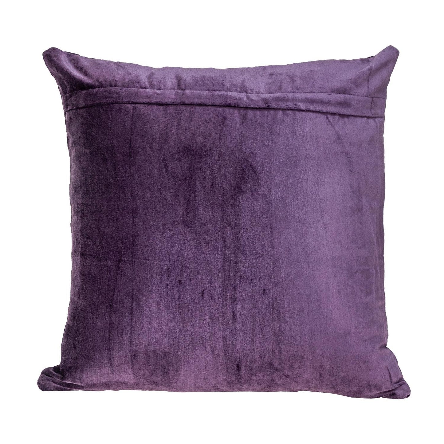 Purple Quilted Velvet Geo Decorative Throw Pillow