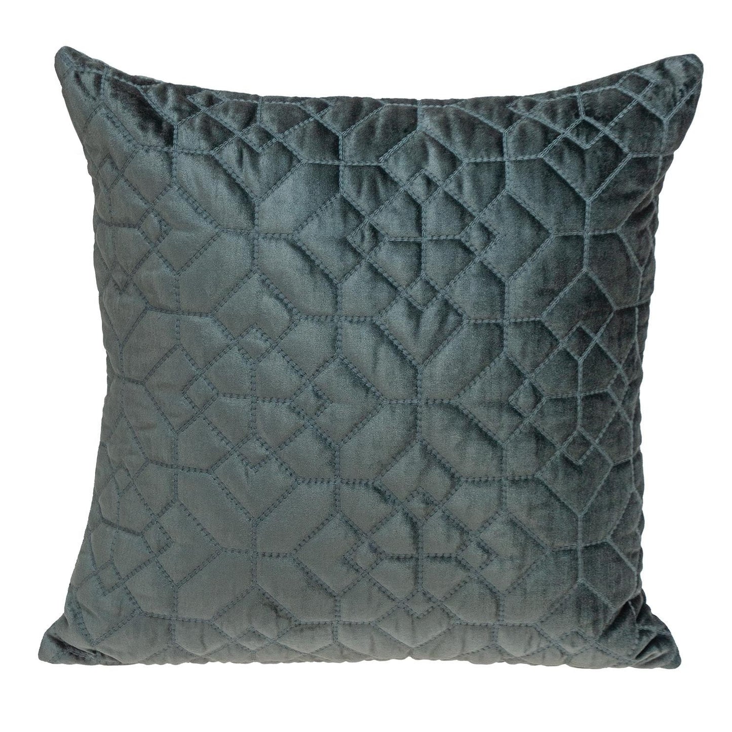 20" Charcoal Cotton Blend Throw Pillow