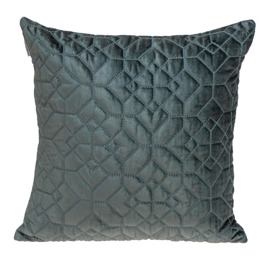 20" Charcoal Cotton Blend Throw Pillow