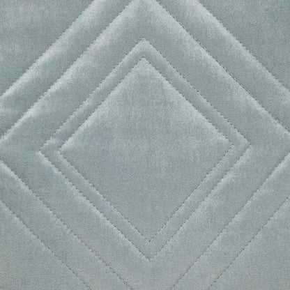 Gray Quilted Diamonds Velvet Solid Color Throw Pillow