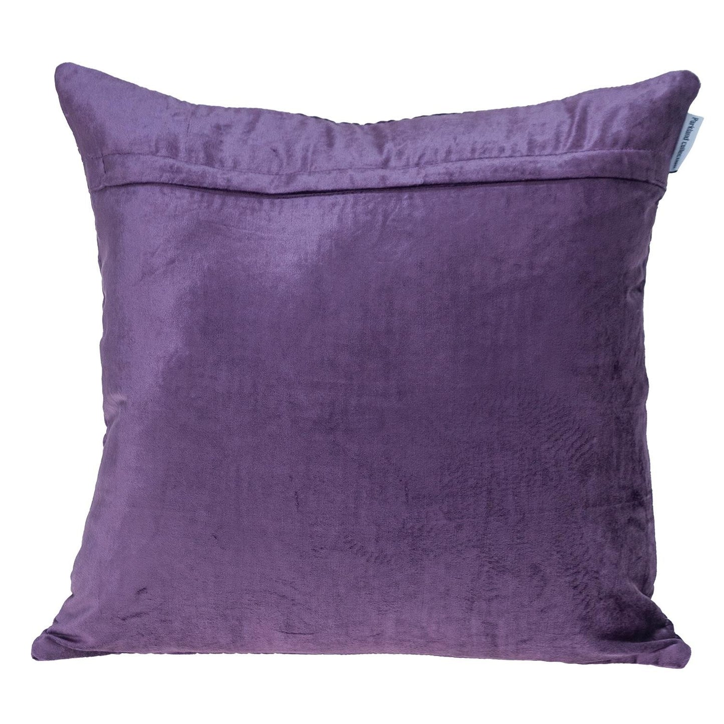 20" Purple Cotton Blend Throw Pillow