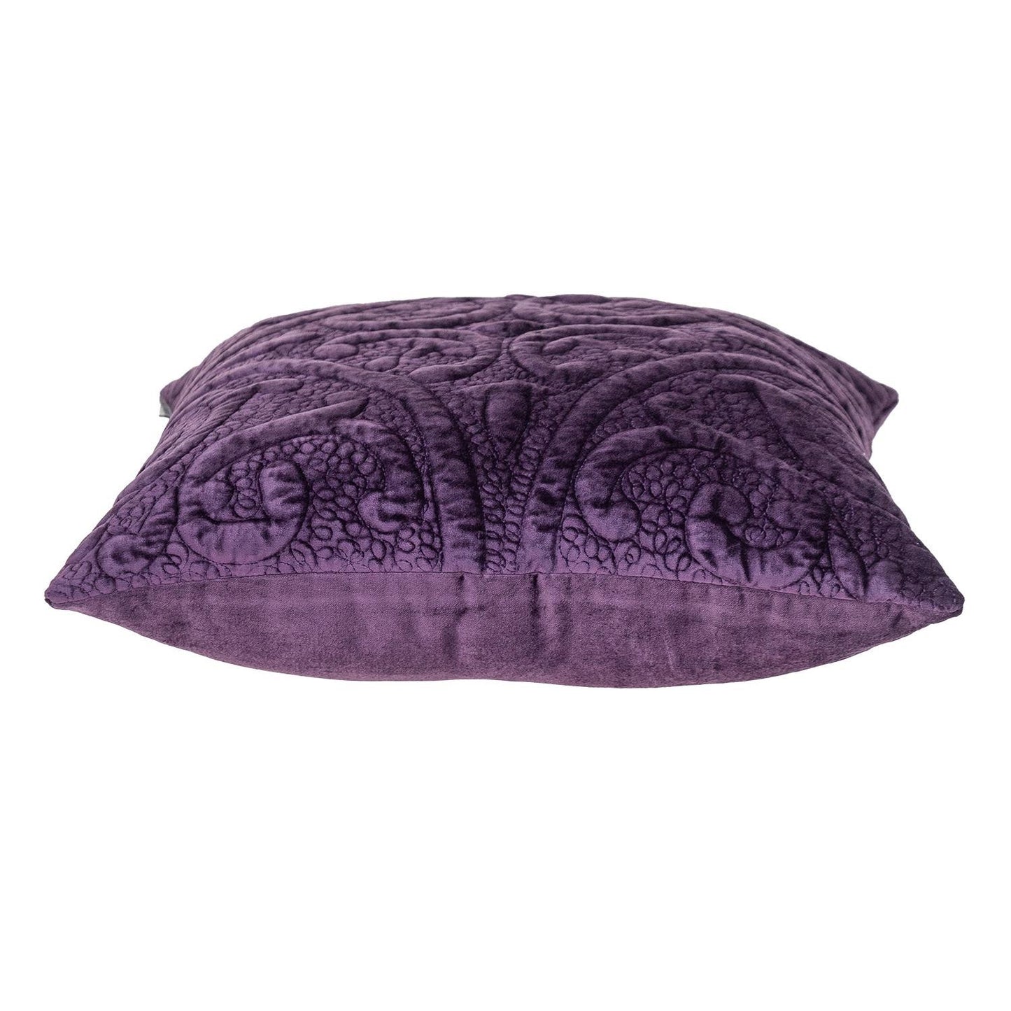 20" Purple Cotton Blend Throw Pillow