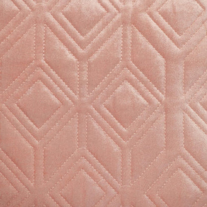 Tufted Diamonds Rose Gold Velvet Accent Pillow