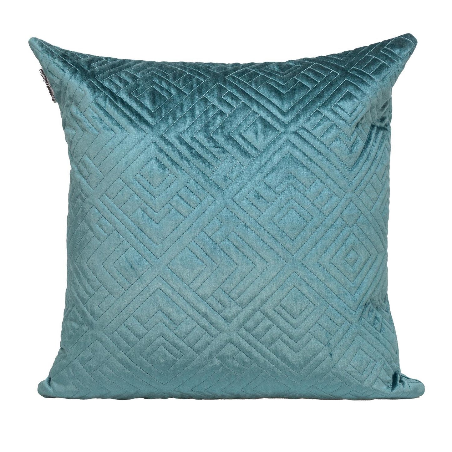 20" Teal Cotton Blend Throw Pillow