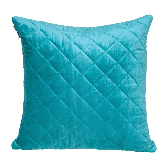 Tufted Diamond Aqua Transitional Square Pillow