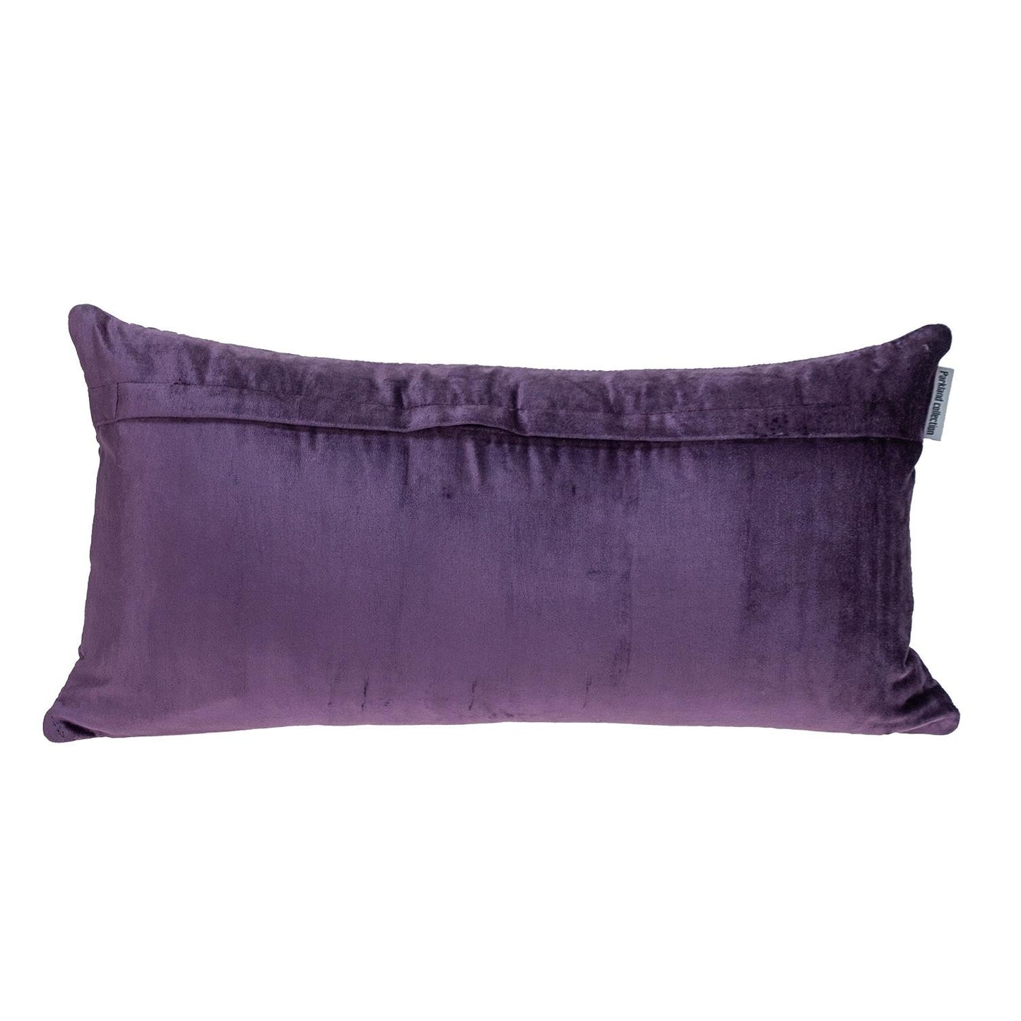 12" X 24" Purple Cotton Blend Throw Pillow