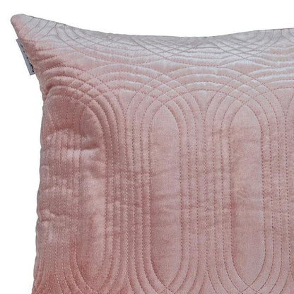 20" Pink Cotton Blend Throw Pillow