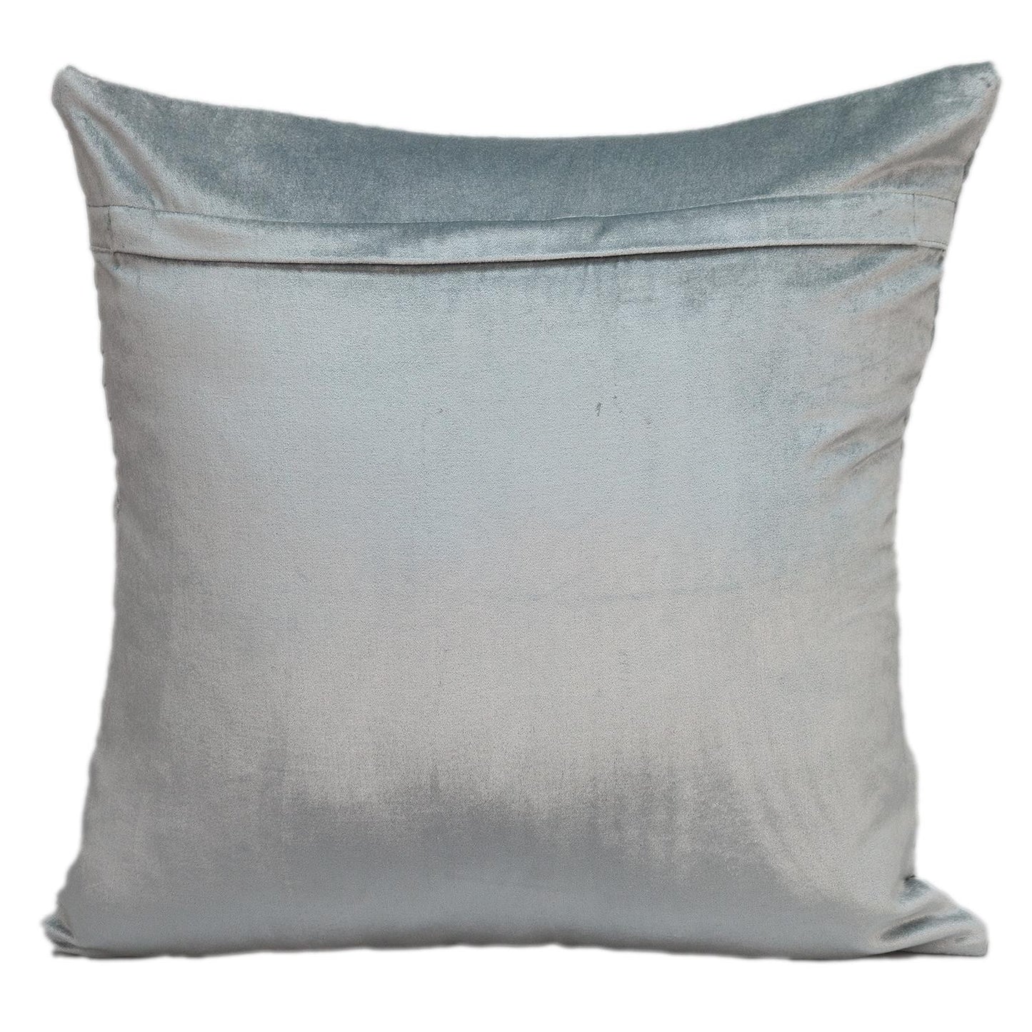 20" Gray Cotton Blend Throw Pillow