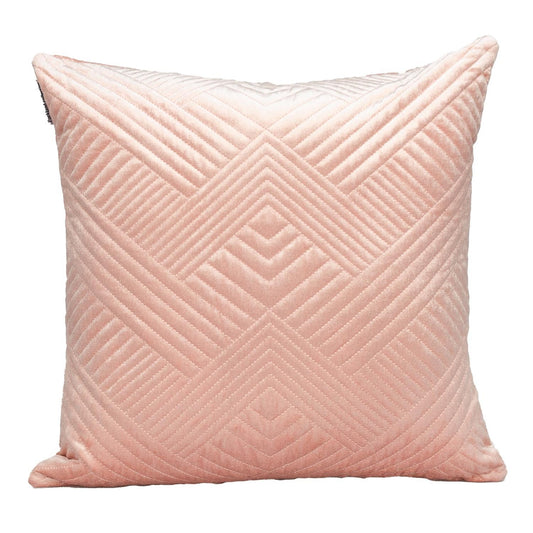 20" Pink Cotton Blend Throw Pillow
