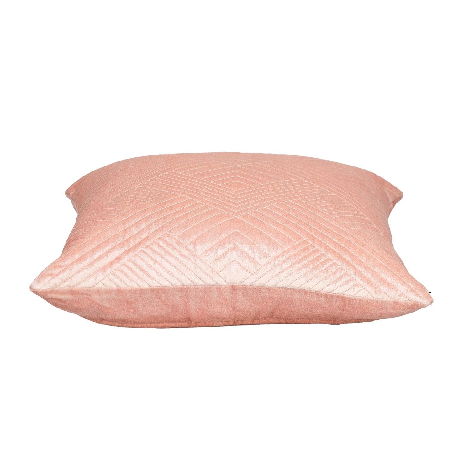 20" Pink Cotton Blend Throw Pillow