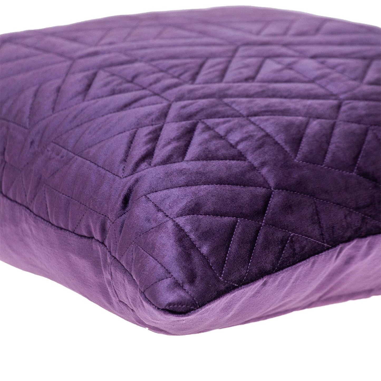 20" Purple Cotton Blend Throw Pillow