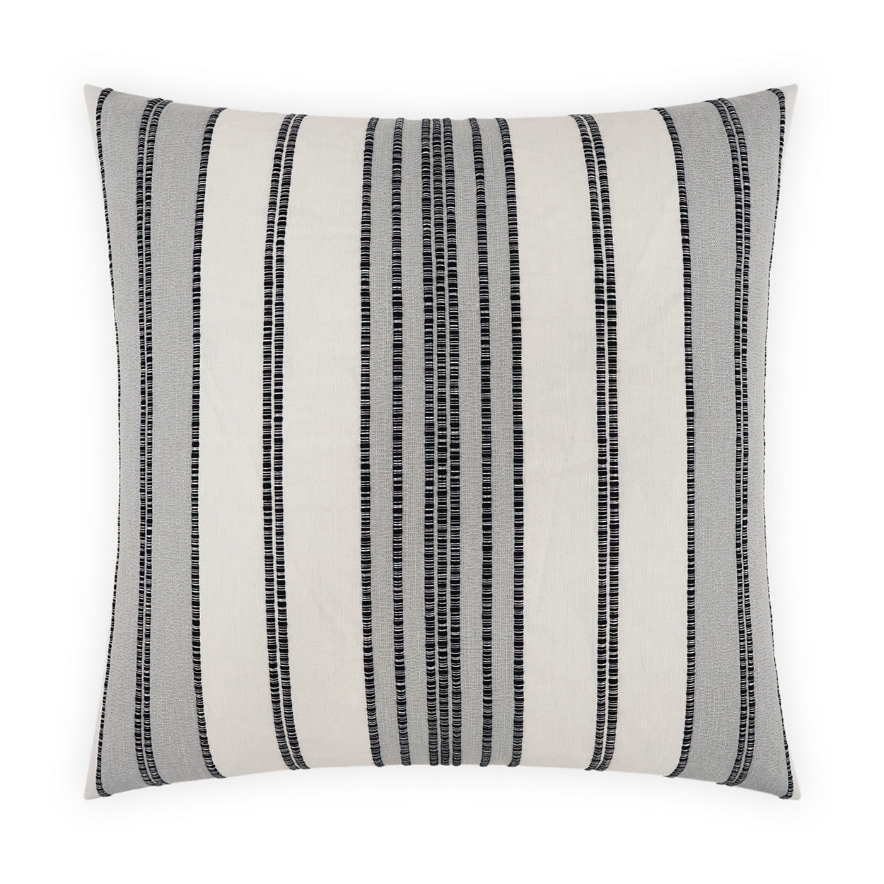 D.V. KAP HOME   24" x 24" Talbert Pillow - Domino Stripes, Global, Farmhouse     - 4031-D-2424