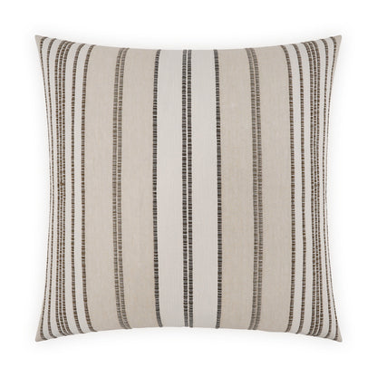 D.V. KAP HOME   24" x 24" Talbert Pillow - Sand Stripes, Global, Farmhouse     - 4031-S-2424
