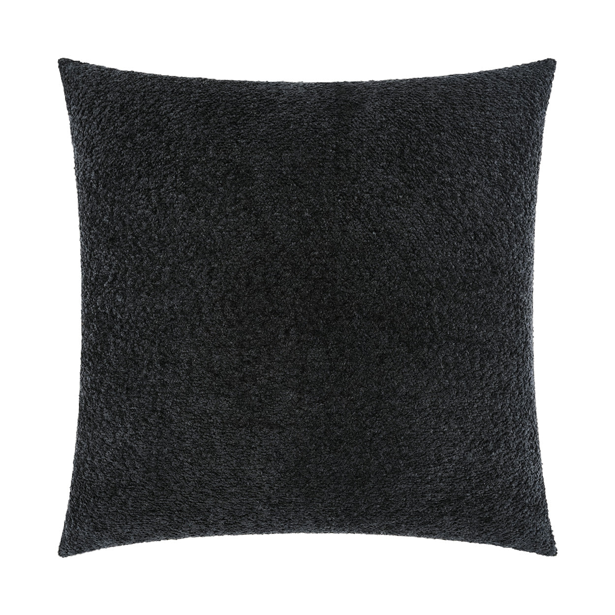 D.V. KAP HOME   24" x 24" Snuggle Pillow - Black Solid, Textured    - 4038-B-2424