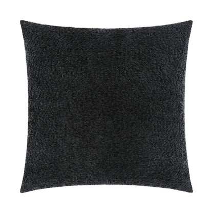 D.V. KAP HOME   24" x 24" Snuggle Pillow - Black Solid, Textured    - 4038-B-2424
