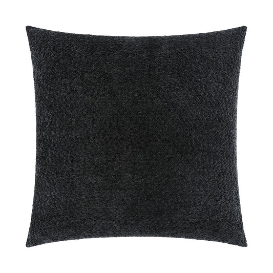 D.V. KAP HOME   24" x 24" Snuggle Pillow - Black Solid, Textured    - 4038-B-2424
