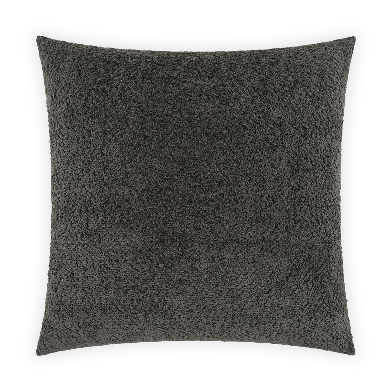 D.V. KAP HOME   24" x 24" Snuggle Pillow - Charcoal Solid, Textured    - 4038-C-2424