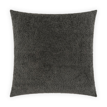 D.V. KAP HOME   24" x 24" Snuggle Pillow - Charcoal Solid, Textured    - 4038-C-2424