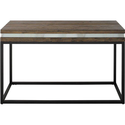 47" Brown and Black Frame Console Table