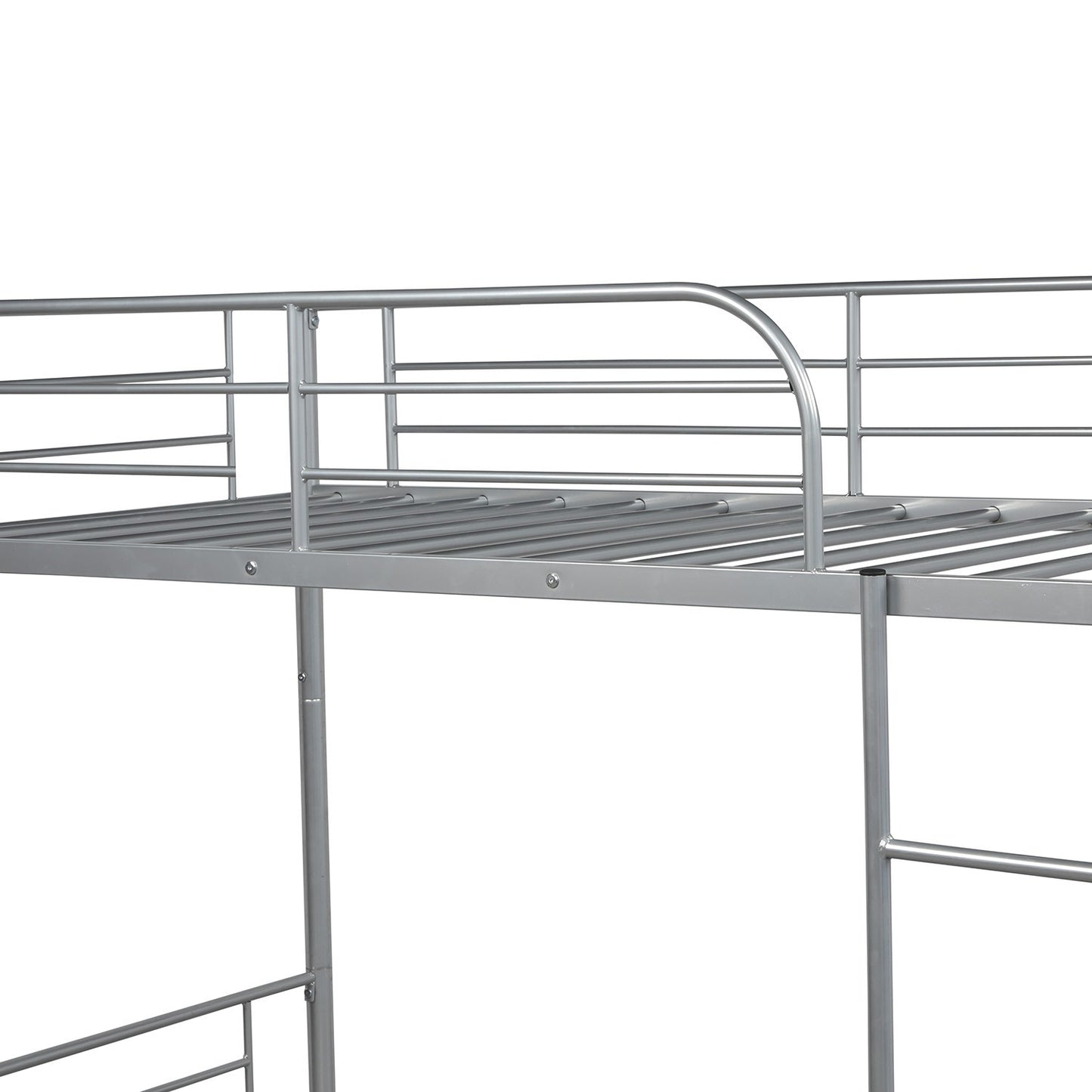 Silver Twin Over Twin  Separable Bunk Bed