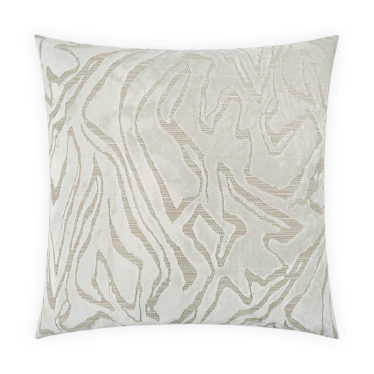 D.V. KAP HOME   24" x 24" Zuniga Pillow - Bone Modern, Abstract     - 4044-B-2424