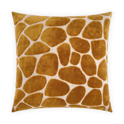 D.V. KAP HOME   24" x 24" Kalani Pillow - Amber Animal, Traditional     - 4045-A-2424