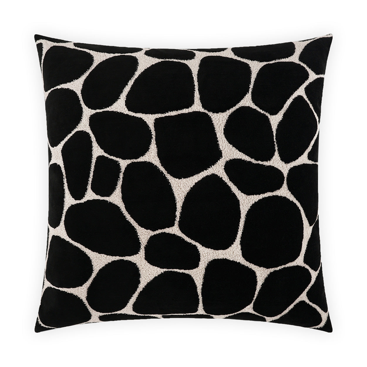 D.V. KAP HOME   24" x 24" Kalani Pillow - Onyx Animal, Traditional     - 4045-O-2424