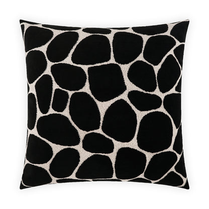 D.V. KAP HOME   24" x 24" Kalani Pillow - Onyx Animal, Traditional     - 4045-O-2424