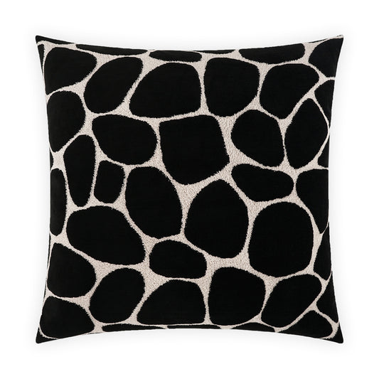 D.V. KAP HOME   24" x 24" Kalani Pillow - Onyx Animal, Traditional     - 4045-O-2424