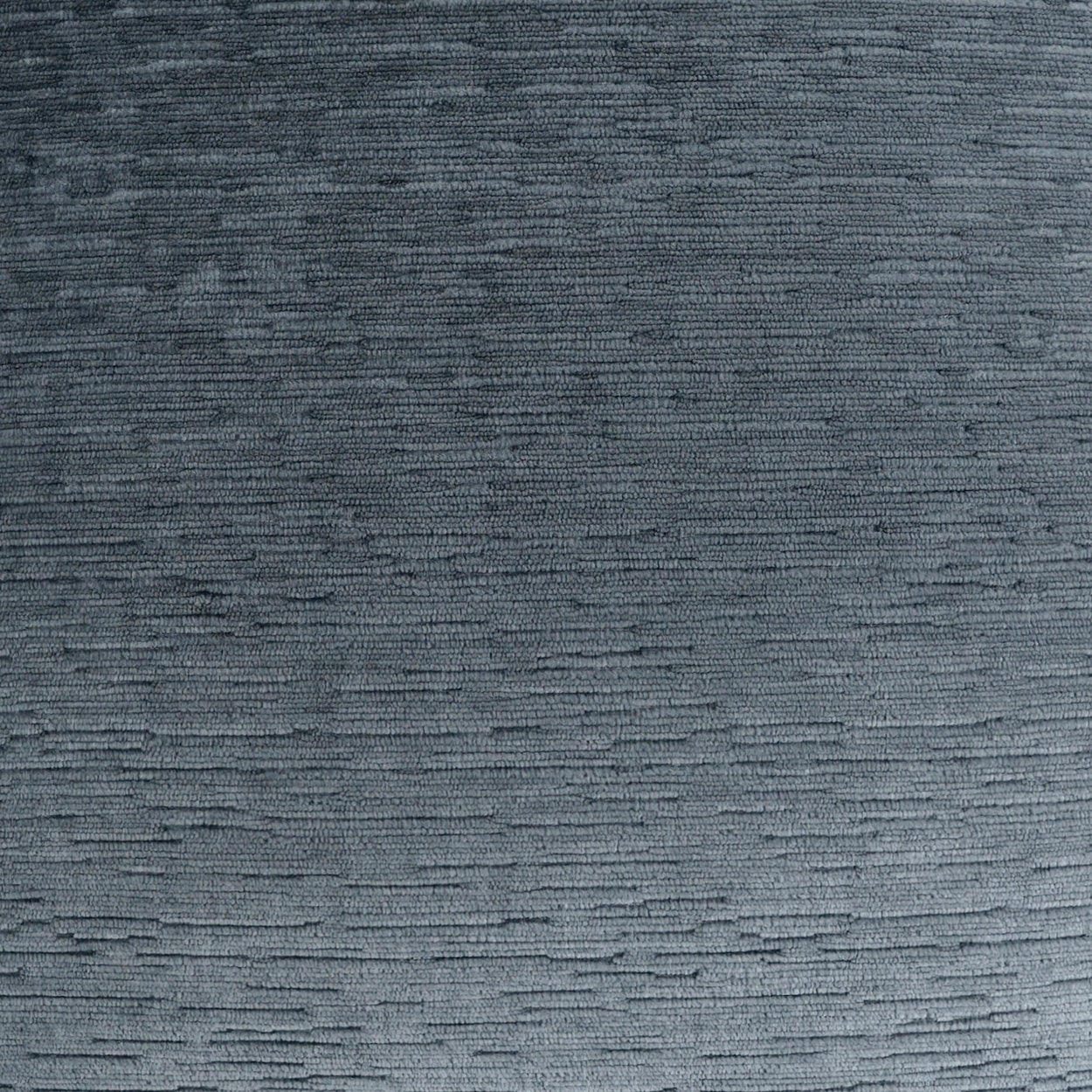 Blue-gray ribbed fabric swatch with fine horizontal texture, soft woven textile suitable for upholstery or clothing.