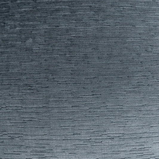 Blue-gray ribbed fabric swatch with fine horizontal texture, soft woven textile suitable for upholstery or clothing.