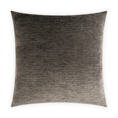 D.V. KAP HOME   24" x 24" Jennry Pillow - Umber Solid, Textured    - 4047-U-2424