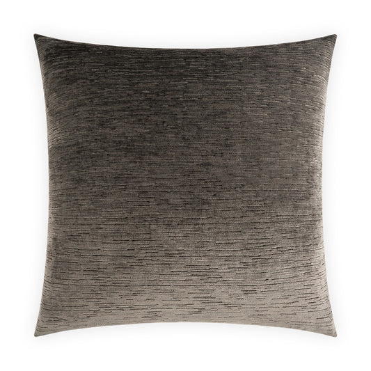 D.V. KAP HOME   24" x 24" Jennry Pillow - Umber Solid, Textured    - 4047-U-2424