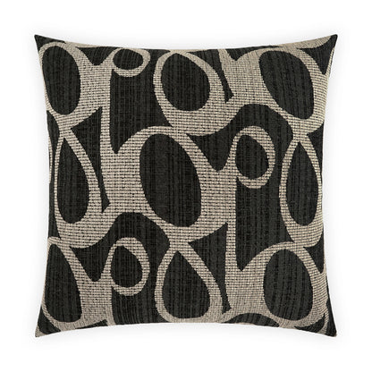 D.V. KAP HOME   24" x 24" Chalamont Pillow - Charcoal Modern, Abstract     - 4052-C-2424