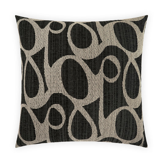 D.V. KAP HOME   24" x 24" Chalamont Pillow - Charcoal Modern, Abstract     - 4052-C-2424