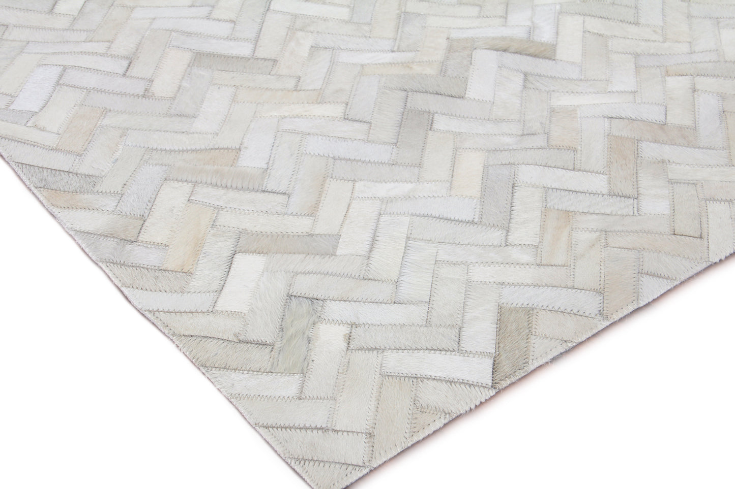 EXQUISITE RUGS   Mosaic Leather Indoor Hand Stitched    - 4055-5'X8'