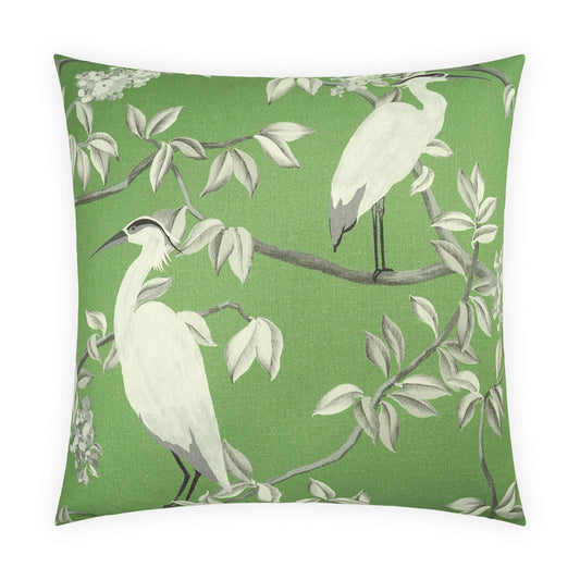 D.V. KAP HOME   24" x 24" Heron Pillow Novelty, Traditional     - 4056-2424
