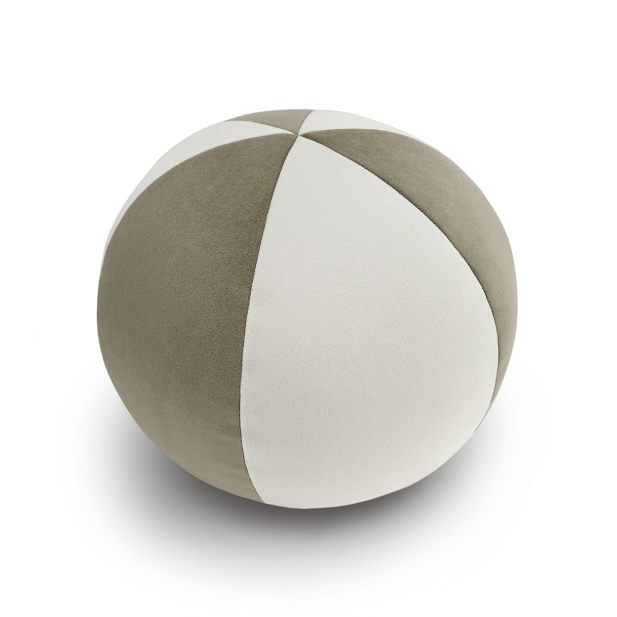 D.V. KAP HOME   12" x 12" Posh Ball II Pillow - Stone Color Block    - 4063-S-1212