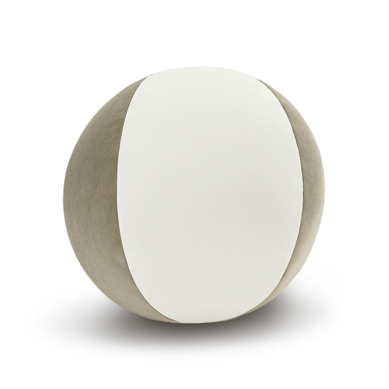 D.V. KAP HOME   12" x 12" Posh Ball II Pillow - Stone Color Block    - 4063-S-1212