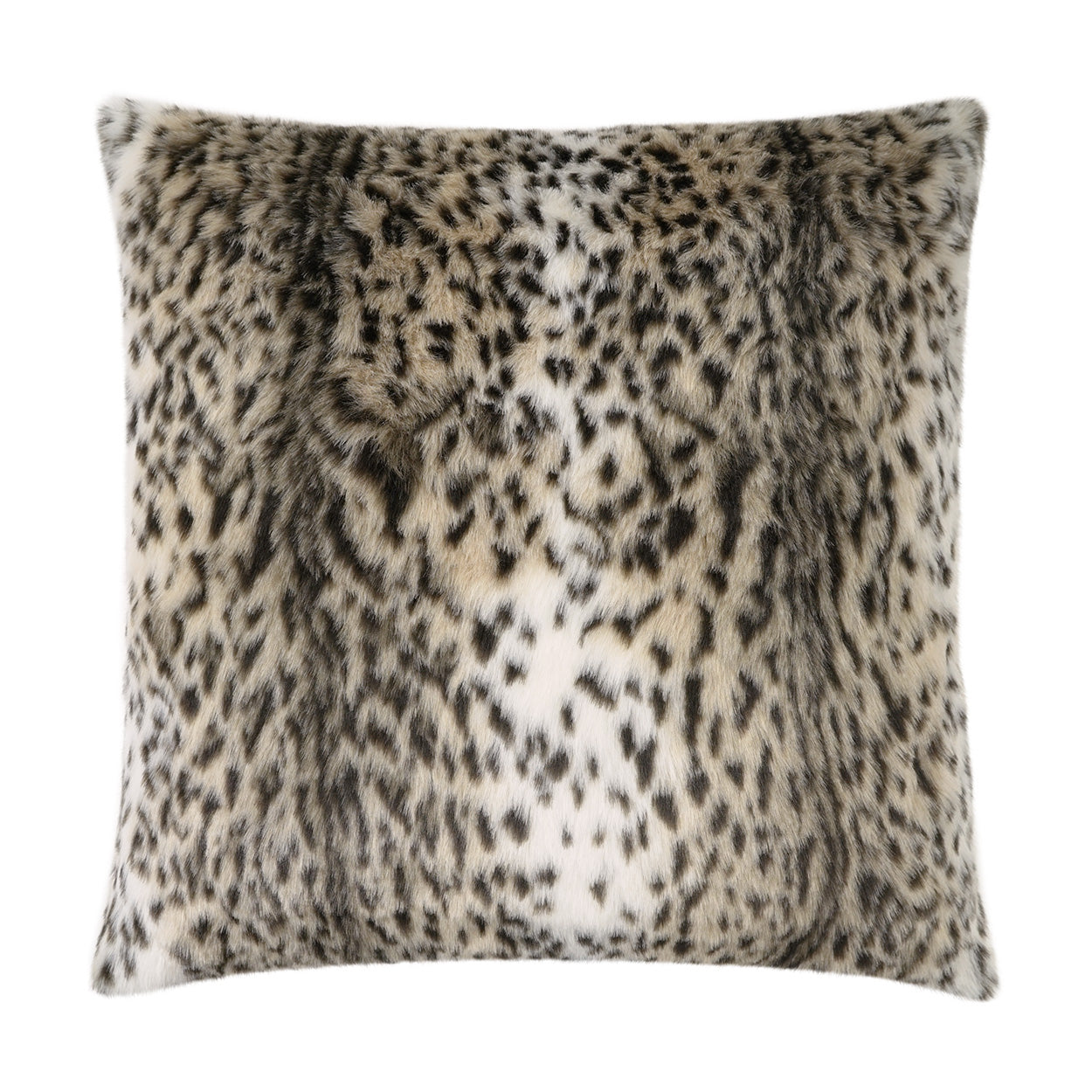 D.V. KAP HOME   24" x 24" Ocelot Pillow Faux Fur, Animal    - 4066-2424