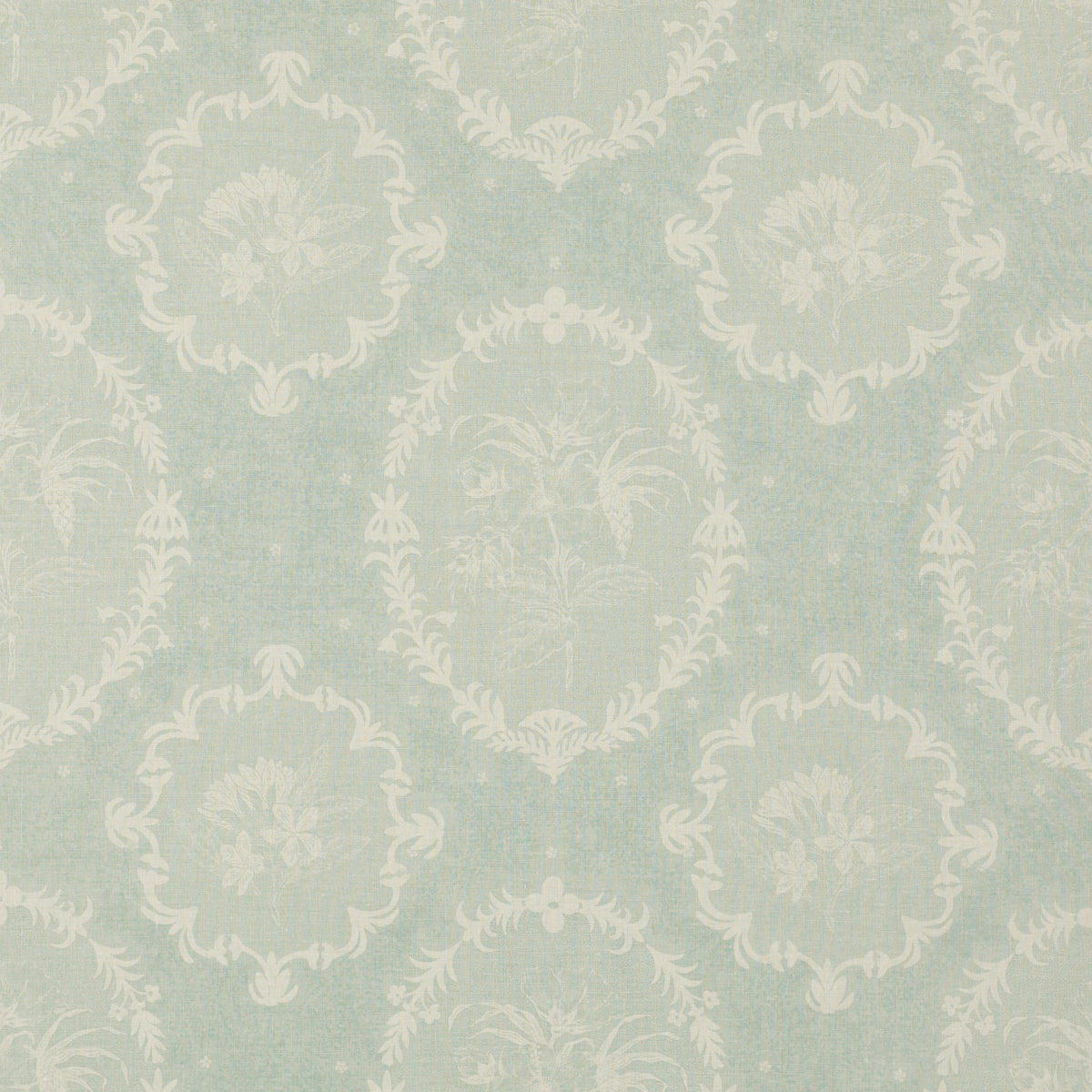 SCHUMACHER  RAOUL TEXTILES CAMEO PRINTS PRINTS ROBIN'S EGG   - 406N67