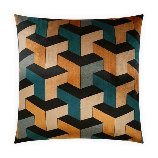 D.V. KAP HOME   24" x 24" Escher Pillow Modern, Geometric    - 4072-2424